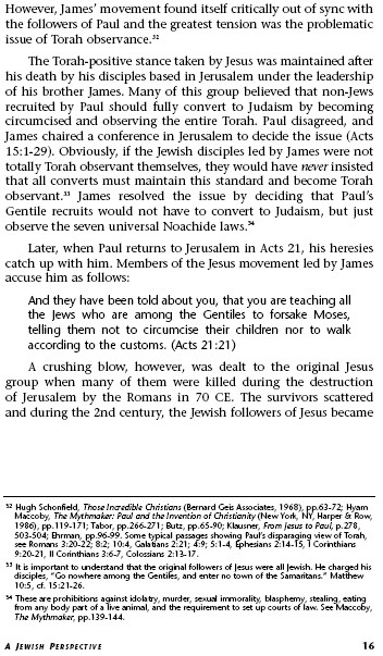 Jews for Judaism, Da Vinci Code 15